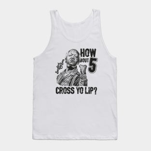 BLACKOUT - SANFORD AND SON CROSS YO LIP BLACK Tank Top